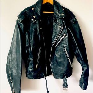 #opentooffers Genuine leather real motorcycle jacket with many fun adventures